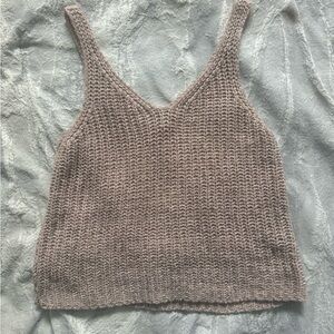 HARDLY WORN || Women's Knit Tank Top - light pink